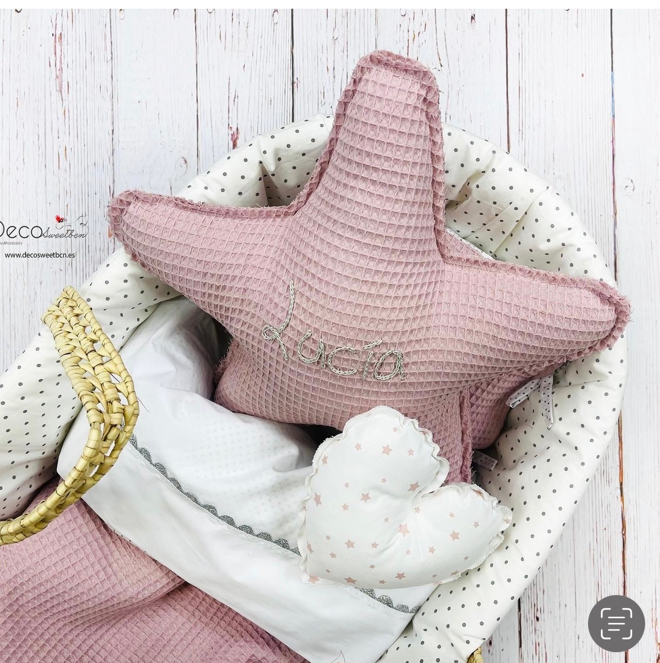 CAPAZO DE MIMBRE - PERSONALIZABLE - Decosweetbcn