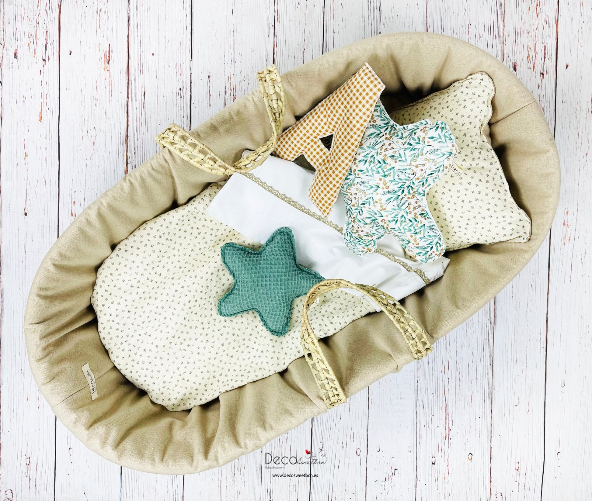 CAPAZO DE MIMBRE - PERSONALIZABLE - Decosweetbcn