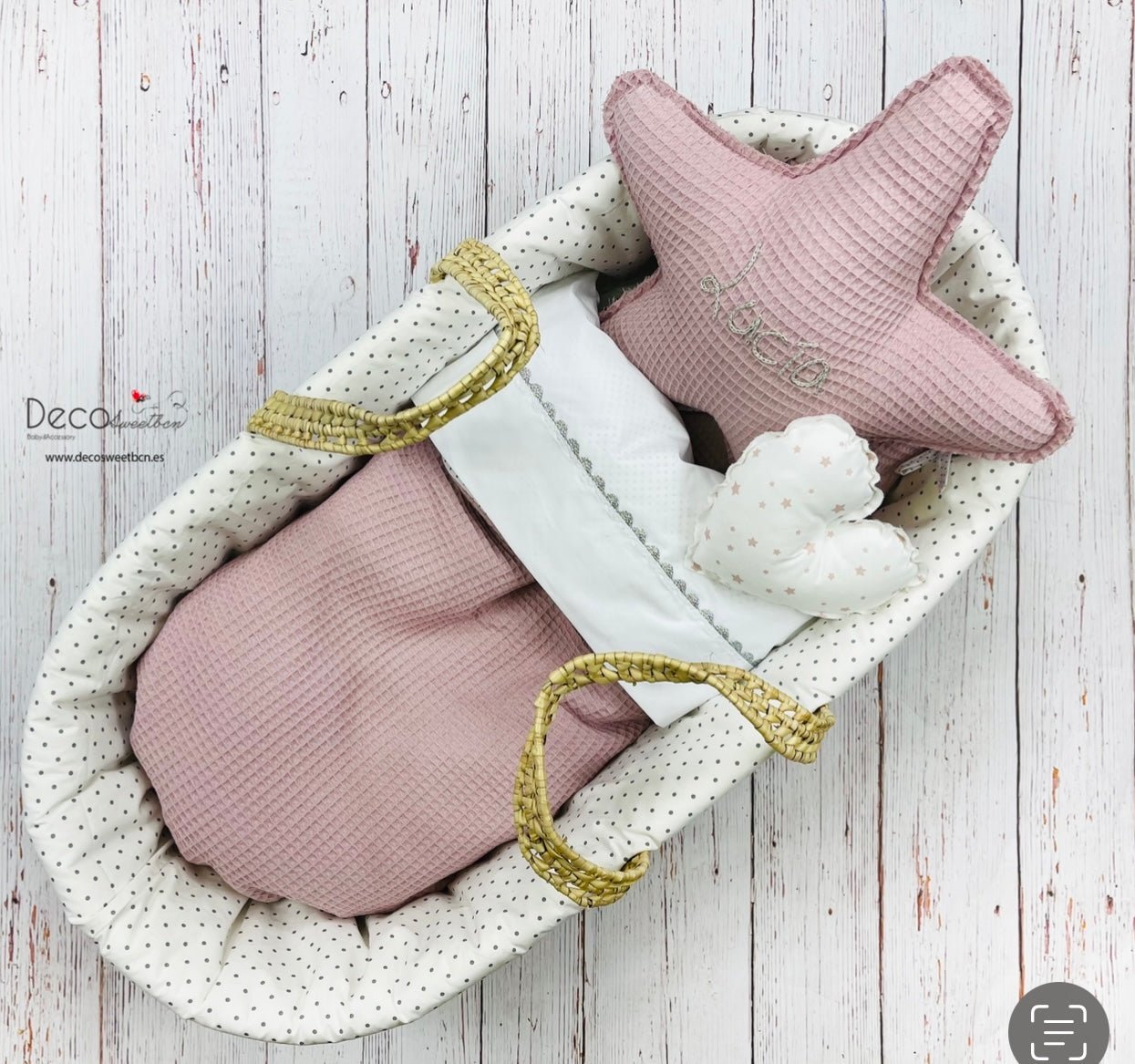 CAPAZO DE MIMBRE - PERSONALIZABLE - Decosweetbcn