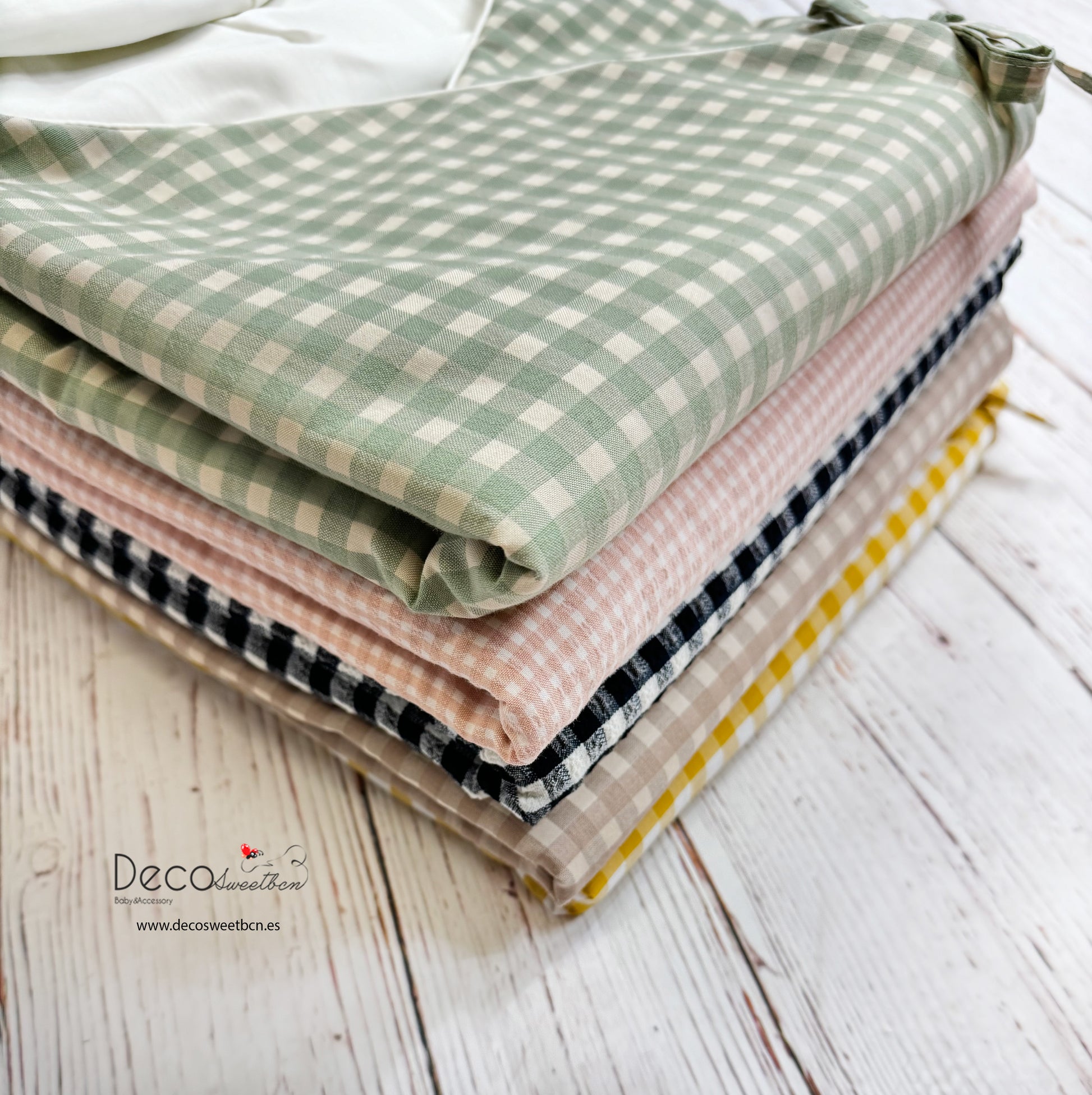 BABY SACO CAPAZO VICHY PRIMAVERA VERANO – Decosweetbcn